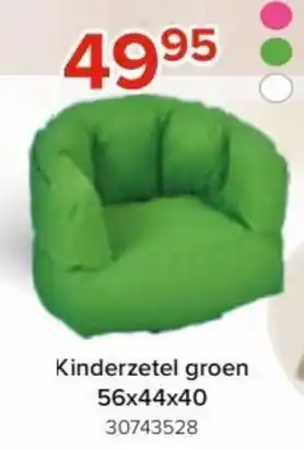 Euroshop Kinderzetel groen 56x44x40 aanbieding