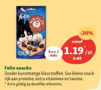 Maxi Zoo Felix snacks aanbieding