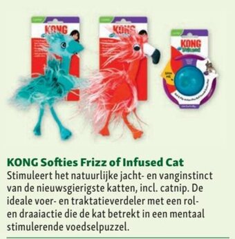 Maxi Zoo Kong Softies Frizz of Infused Cat aanbieding