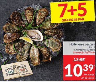 Intermarché Holle lerse oesters aanbieding