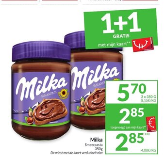 Intermarché Milka Smeerpasta 350g aanbieding