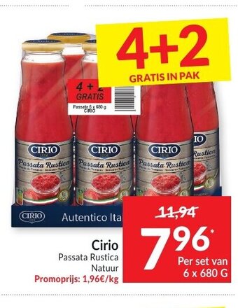 Intermarché Cirio Passata Rustica Natuur aanbieding
