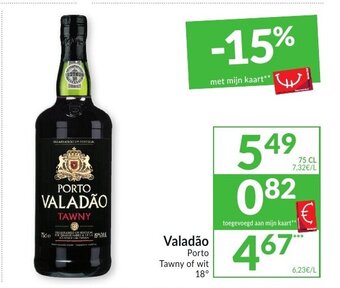 Intermarché Valadao Porto Tawny of wit aanbieding