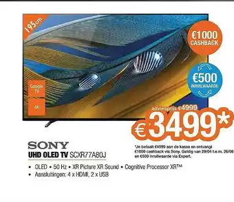 Sony Uhd Oled Tv Scxr77a80j