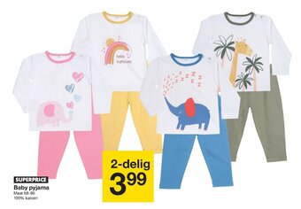 Zeeman Baby pyjama aanbieding