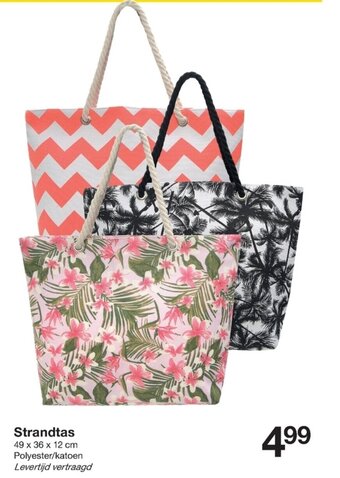Zeeman Strandtas aanbieding