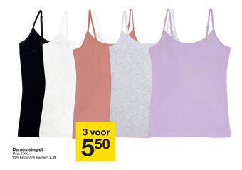 Zeeman Dames singlet aanbieding