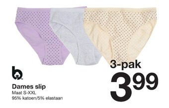 Zeeman Dames slip aanbieding