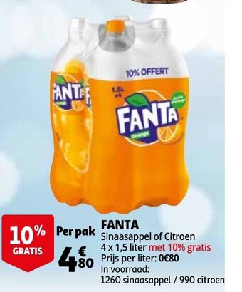Auchan Fanta aanbieding