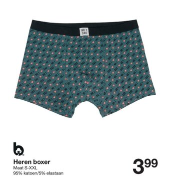 Zeeman Heren boxer aanbieding