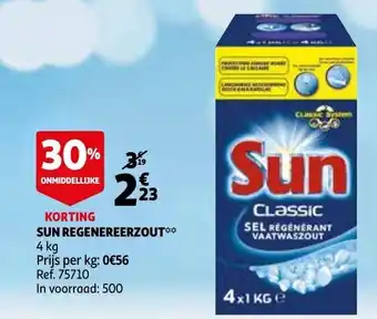 Auchan Sun Regenereerzout aanbieding
