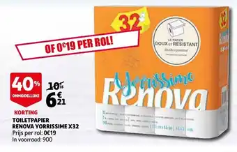 Toiletpapier Renova Yorrissime X32
