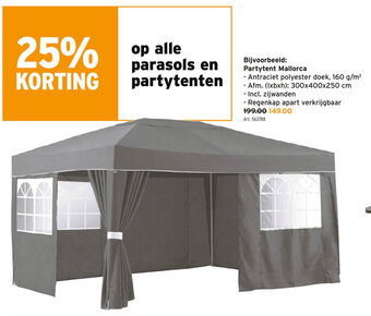 GAMMA Partytent Mallorca aanbieding
