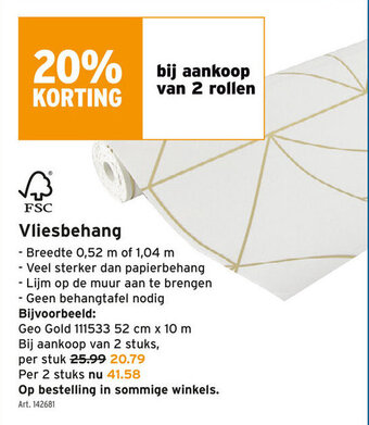 GAMMA Vliesbehang aanbieding