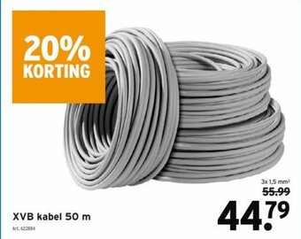 GAMMA XVB kabel 50m aanbieding