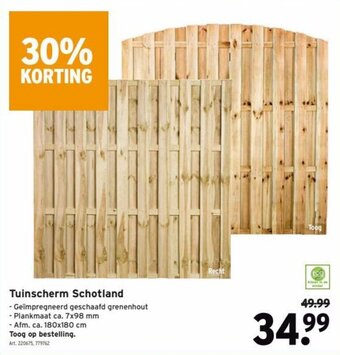 GAMMA Tuinscherm Schotland aanbieding