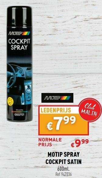 Trafic Motip spray cockpit satin aanbieding