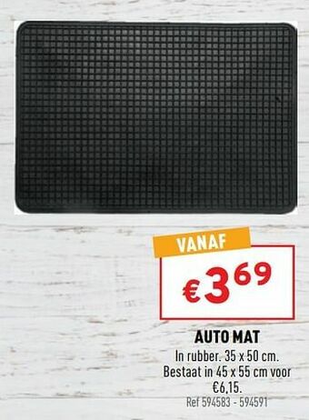Trafic Auto mat aanbieding