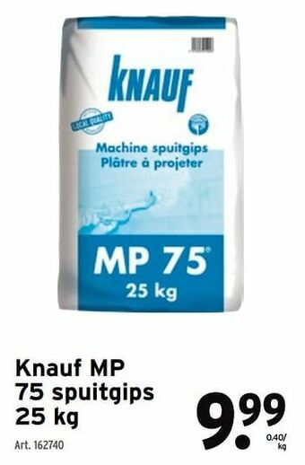 Knauf mp 75 spuitgips