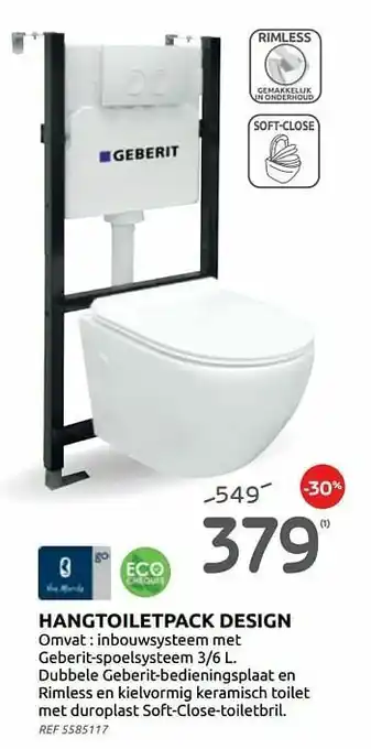 BricoPlanit Hangtoiletpack design aanbieding