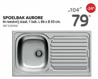 BricoPlanit Spoelbak aurore aanbieding