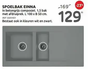 BricoPlanit Spoelbak einna aanbieding