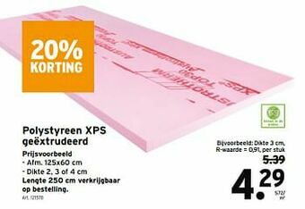 GAMMA Polystyreen xps geëxtrudeerd aanbieding