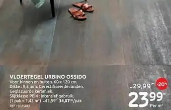 BricoPlanit Vloertegel urbino ossido aanbieding