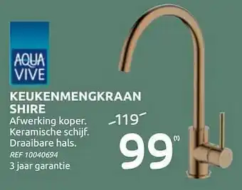BricoPlanit Keukenmengkraan shire aanbieding