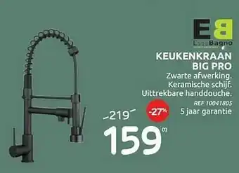 Keukenkraan big pro