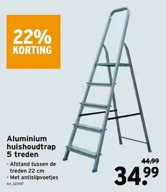 GAMMA Aluminium huishoudtrap aanbieding