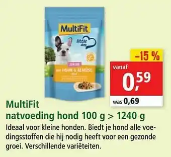 Maxi Zoo Multifit natvoeding hond aanbieding
