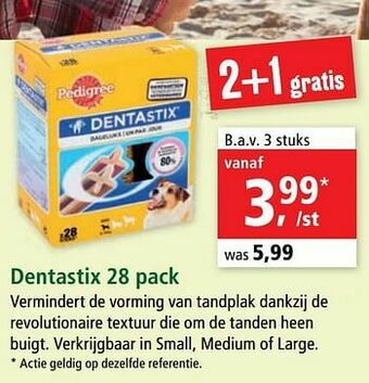 Maxi Zoo Dentastix aanbieding