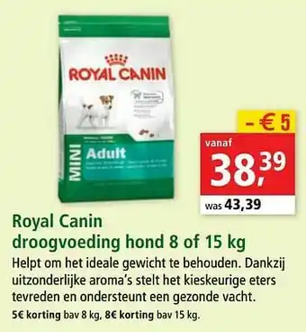 Maxi Zoo Royal canin droogvoeding hond aanbieding