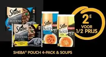 Alvo Sheba pouch 4-pack + soups 2e voor 1-2 prijs aanbieding