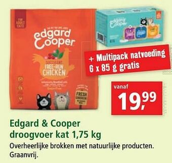 Maxi Zoo Edgard + cooper droogvoer kat aanbieding