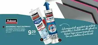 Siliconenkit multi materials