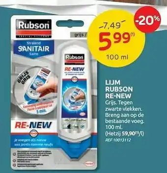 Lijm rubson re-new