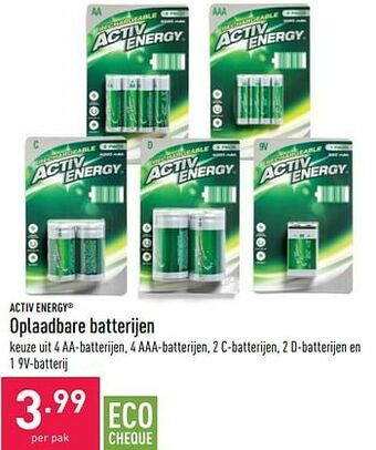 ALDI Oplaadbare batterijen aanbieding