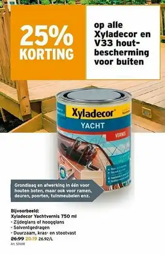 GAMMA Xyladecor yachtvernis aanbieding