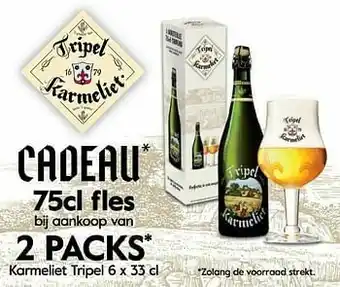 2 packs karmeliet tripel