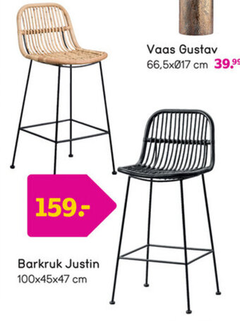 Leen Bakker Barkruk Justin aanbieding