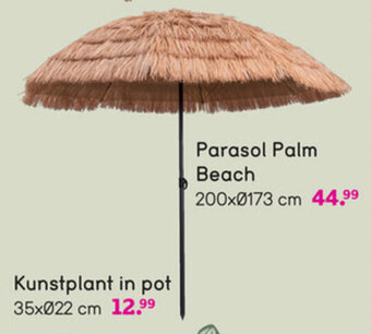 Leen Bakker Parasol Palm Beach aanbieding