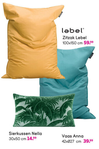 Leen Bakker Zitzak Lebel aanbieding