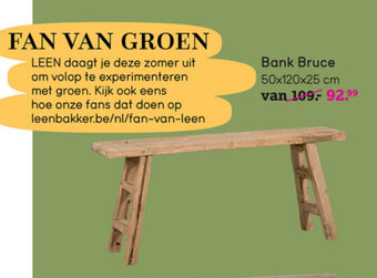 Leen Bakker Bank Bruce aanbieding