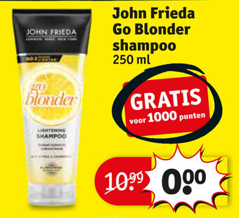 Kruidvat John Frieda Go Blonder shampoo 250 ml aanbieding