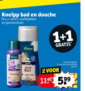 Kruidvat Kneipp Bad en Douche aanbieding