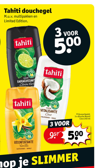 Kruidvat Tahiti Douchegel aanbieding