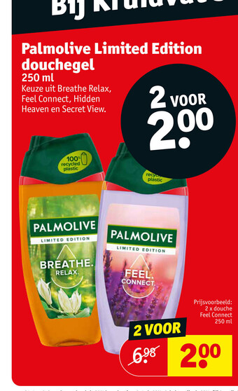 Kruidvat Palmolive Limited Edition Douchegel 250ml aanbieding