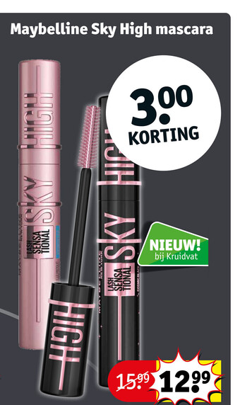 Kruidvat Maybelline Sky High Mascara aanbieding